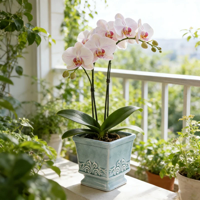 Euroselle Vintage Ceramic Planter With Compact Square Design For Elegant Indoor Plant Display