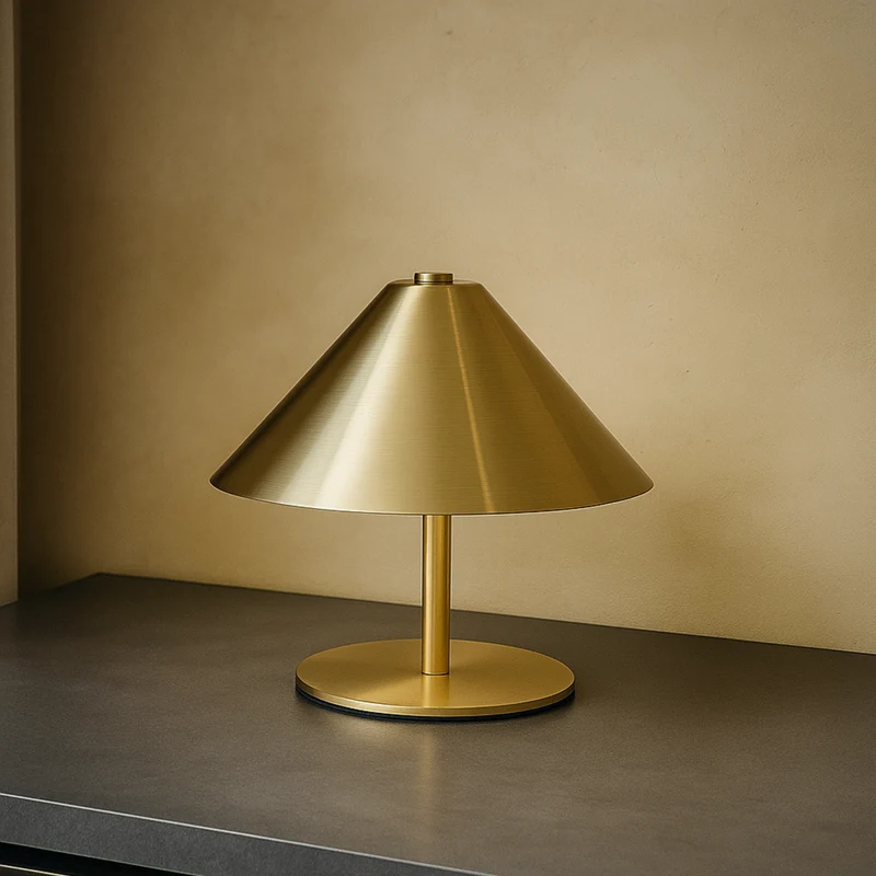 Euroselle LED Table Lamp Rechargeable USB 3W Touch Control With Warm Neutral Cool Iron ABS Gold