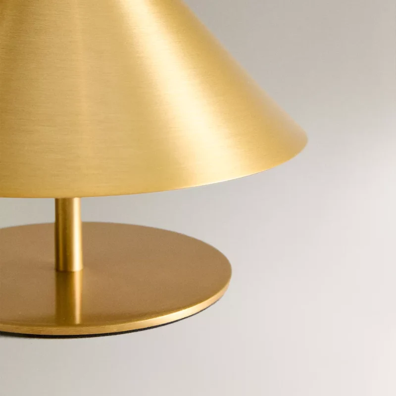 Euroselle LED Table Lamp Rechargeable USB 3W Touch Control With Warm Neutral Cool Iron ABS Gold