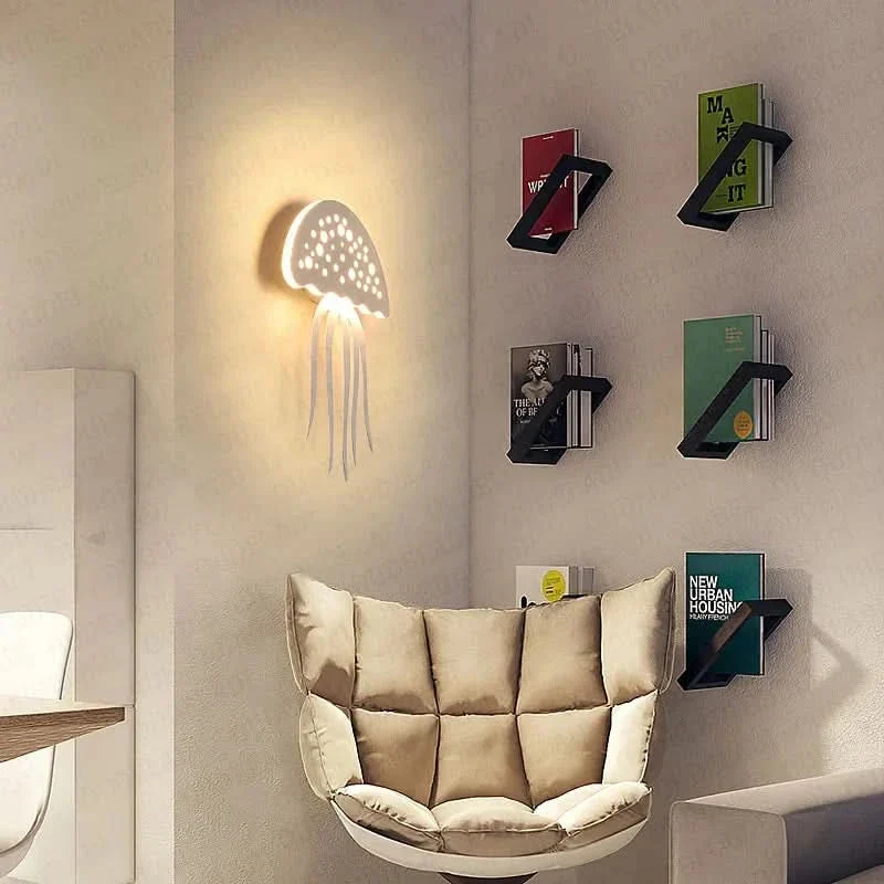 Wall Lamp LED Jellyfish Shape, 21 Cm Diameter, 2835SMD, AC 85 To 265V, Euroselle