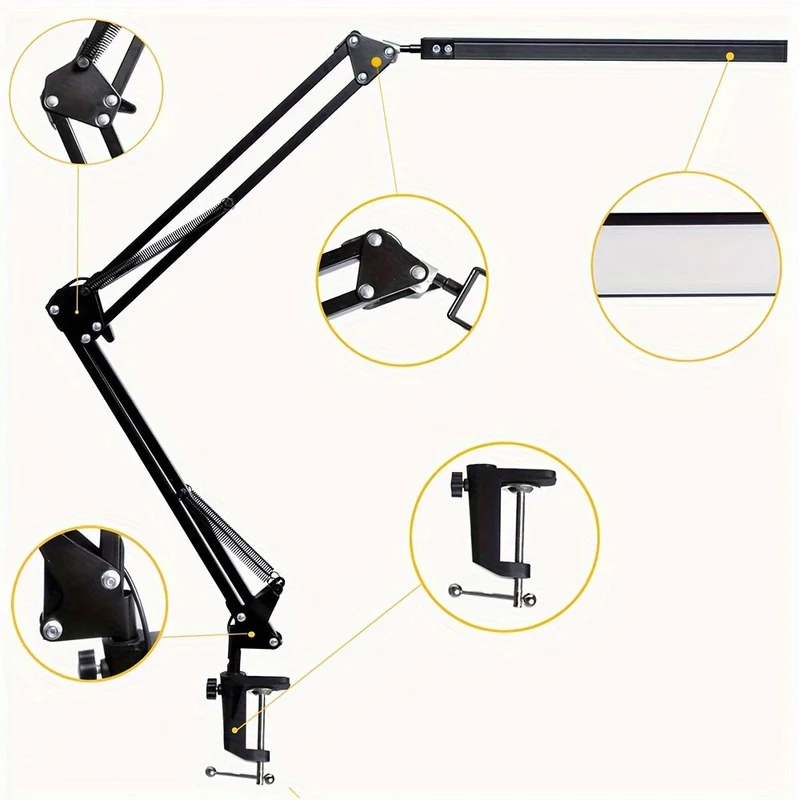 Euroselle Ultra Bright Adjustable LED Clip Lamp With Three Color Temperatures