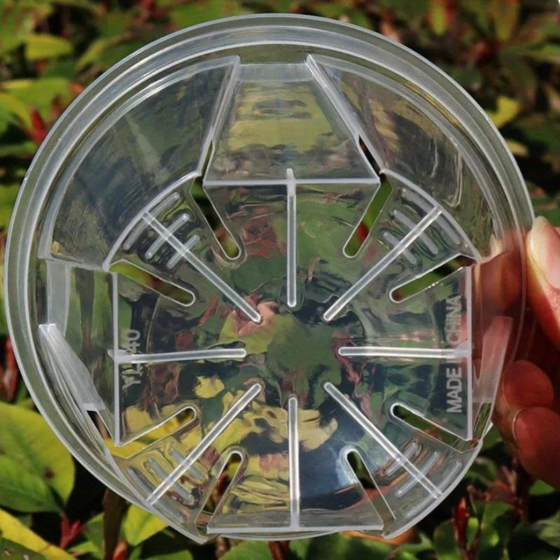 Euroselle Clear Pots With Built In Drainage Holes For Healthy Growth