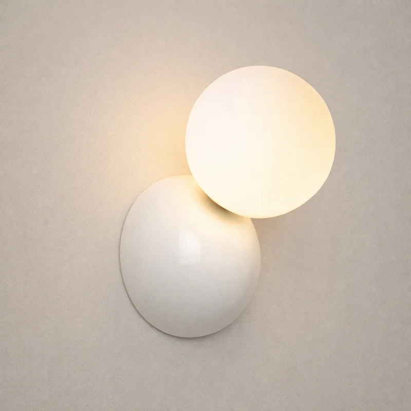 Euroselle Wall Light G4 Iron And Plastic, 18cm, 3 Color Options, Modern Indoor Sconce