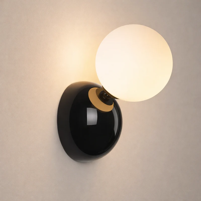 Euroselle Wall Light G4 Iron And Plastic, 18cm, 3 Color Options, Modern Indoor Sconce