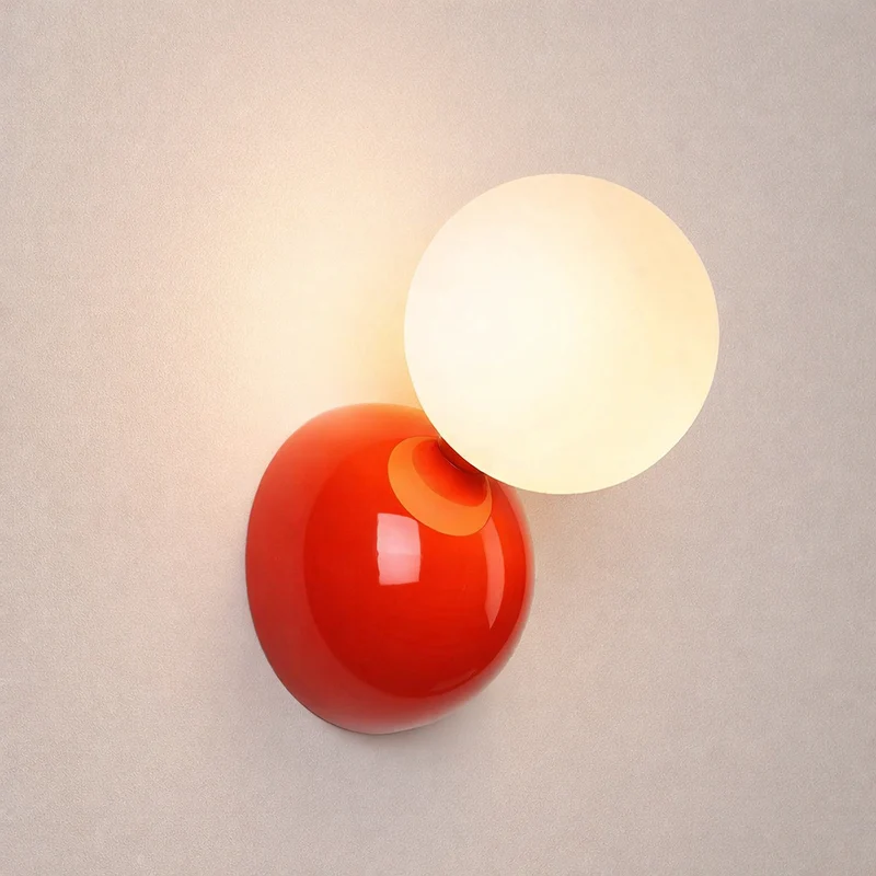 Euroselle Wall Light G4 Iron And Plastic, 18cm, 3 Color Options, Modern Indoor Sconce