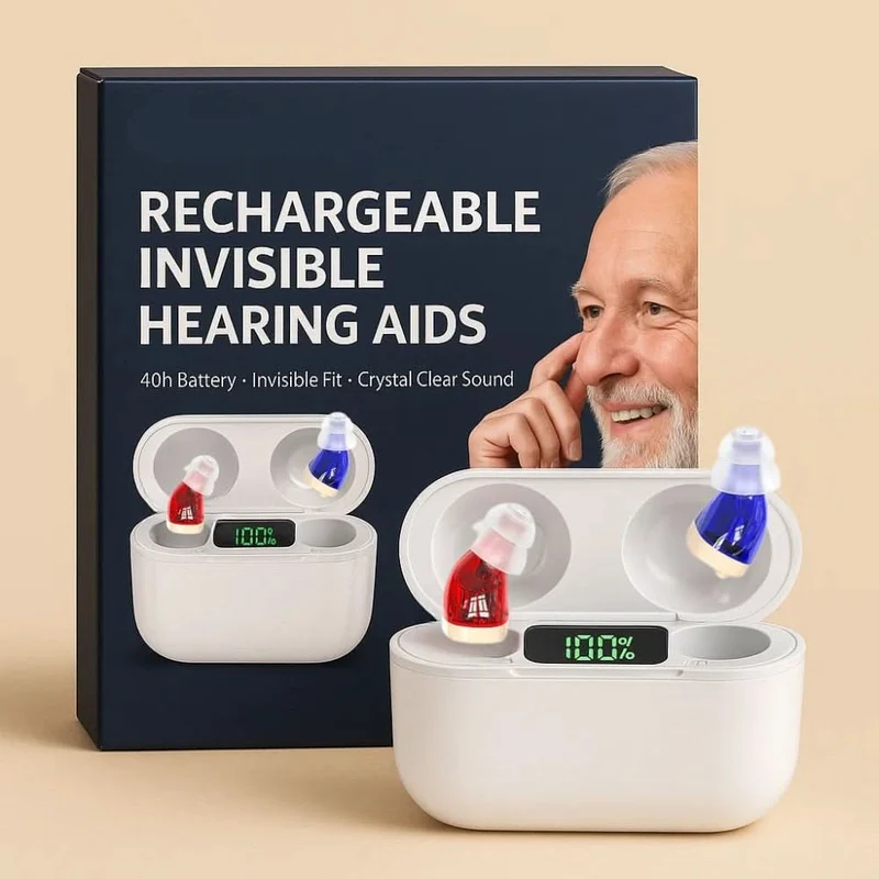 Euroselle Invisible In-Ear Hearing Aids With Rechargeable Design And Crystal Clear Sound