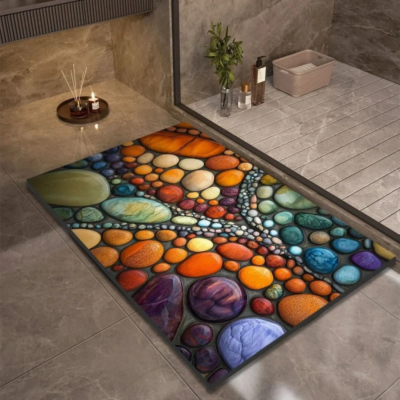 Euroselle Diatomaceous Earth Bath Mat With Anti-Slip Quick Dry Comfort