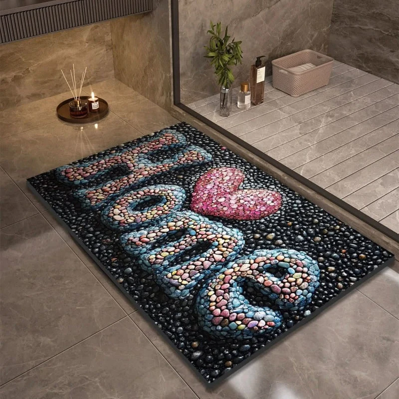 Euroselle Diatomaceous Earth Bath Mat With Anti-Slip Quick Dry Comfort