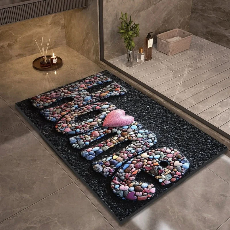 Euroselle Diatomaceous Earth Bath Mat With Anti-Slip Quick Dry Comfort