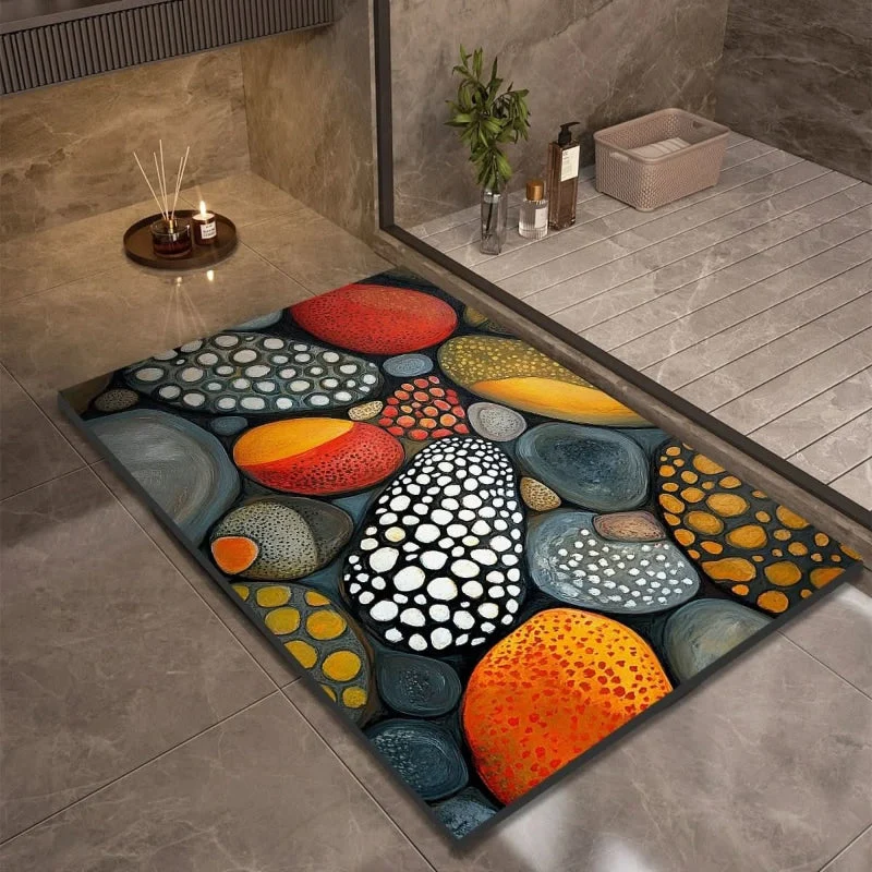Euroselle Diatomaceous Earth Bath Mat With Anti-Slip Quick Dry Comfort