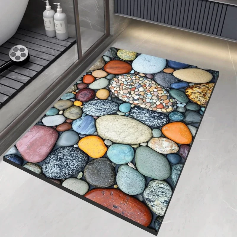 Euroselle Diatomaceous Earth Bath Mat With Anti-Slip Quick Dry Comfort
