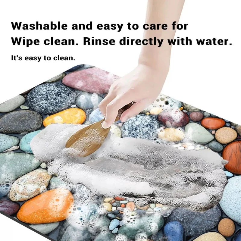 Euroselle Diatomaceous Earth Bath Mat With Anti-Slip Quick Dry Comfort
