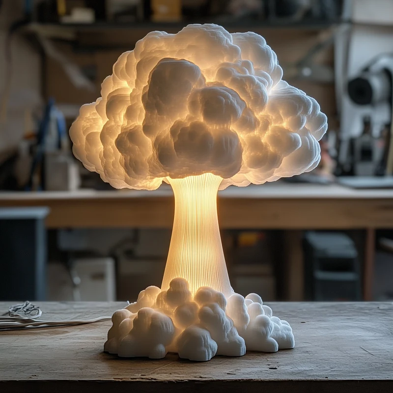 Mushroom LED Lamp Warm White Indoor Decorative Light By Euroselle