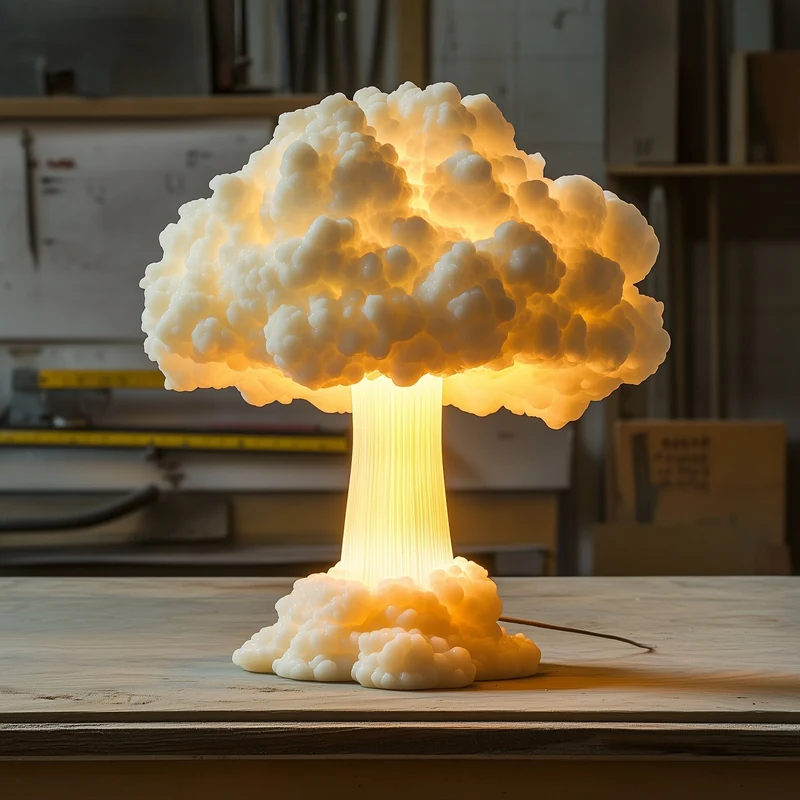 Mushroom LED Lamp Warm White Indoor Decorative Light By Euroselle