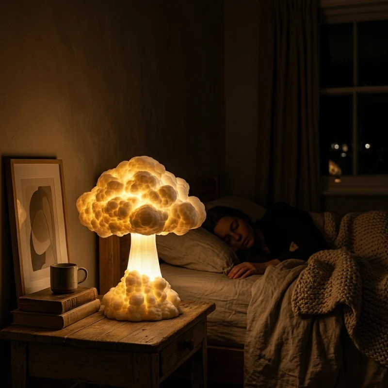 Mushroom LED Lamp Warm White Indoor Decorative Light By Euroselle