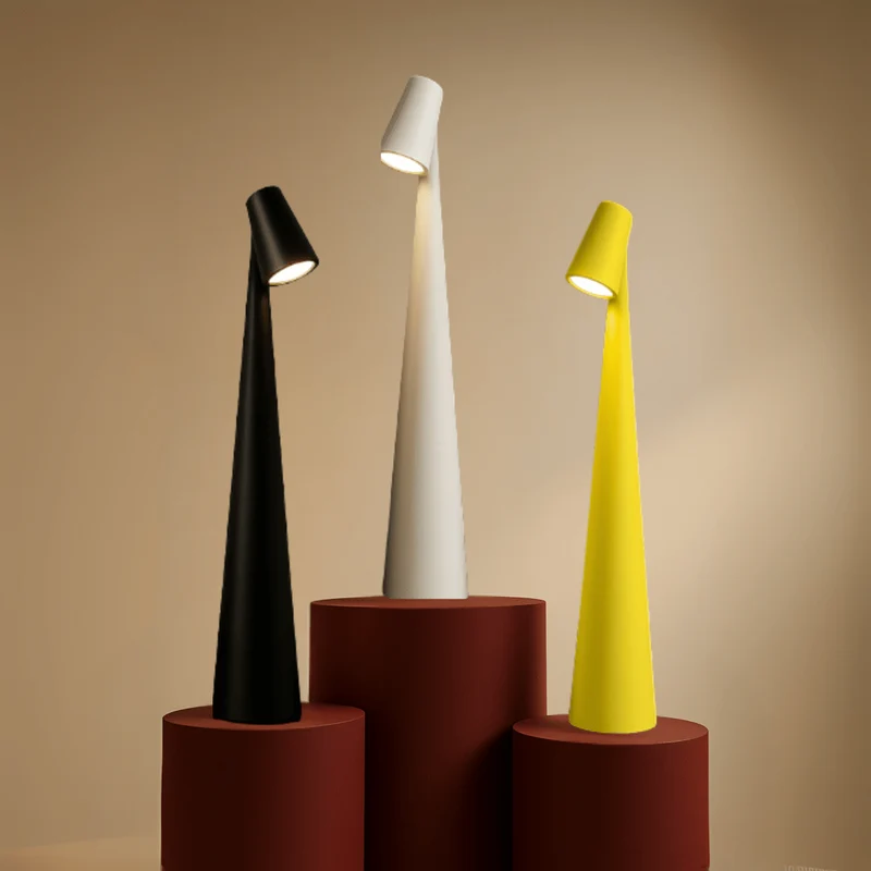 Euroselle Cordless Metal Table Lamp With Rechargeable Battery