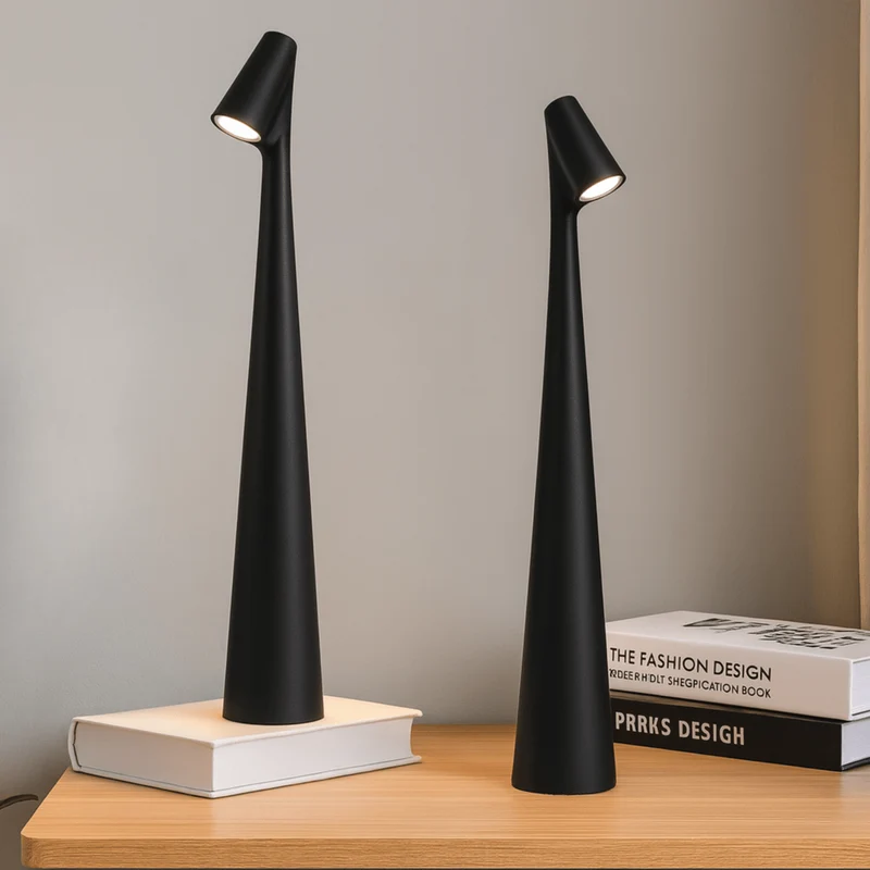 Euroselle Cordless Metal Table Lamp With Rechargeable Battery