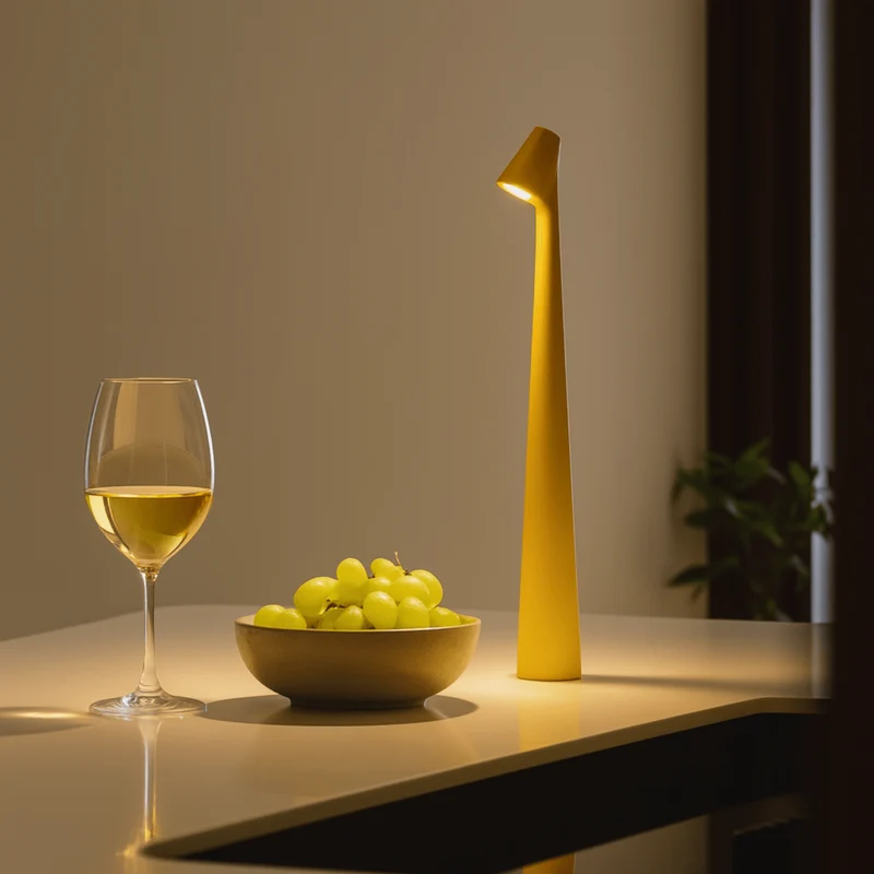 Euroselle Cordless Metal Table Lamp With Rechargeable Battery