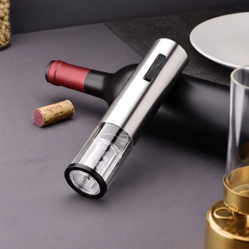 Euroselle All-in-One Electric Wine Opener With Vacuum Stopper And Foil Cutter