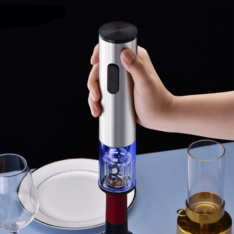 Euroselle All-in-One Electric Wine Opener With Vacuum Stopper And Foil Cutter