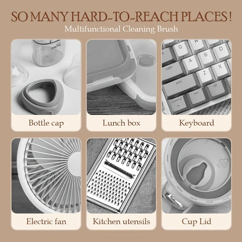 Euroselle Flat Key Brush for Computers, Laptops, Typewriters and Office Electronics