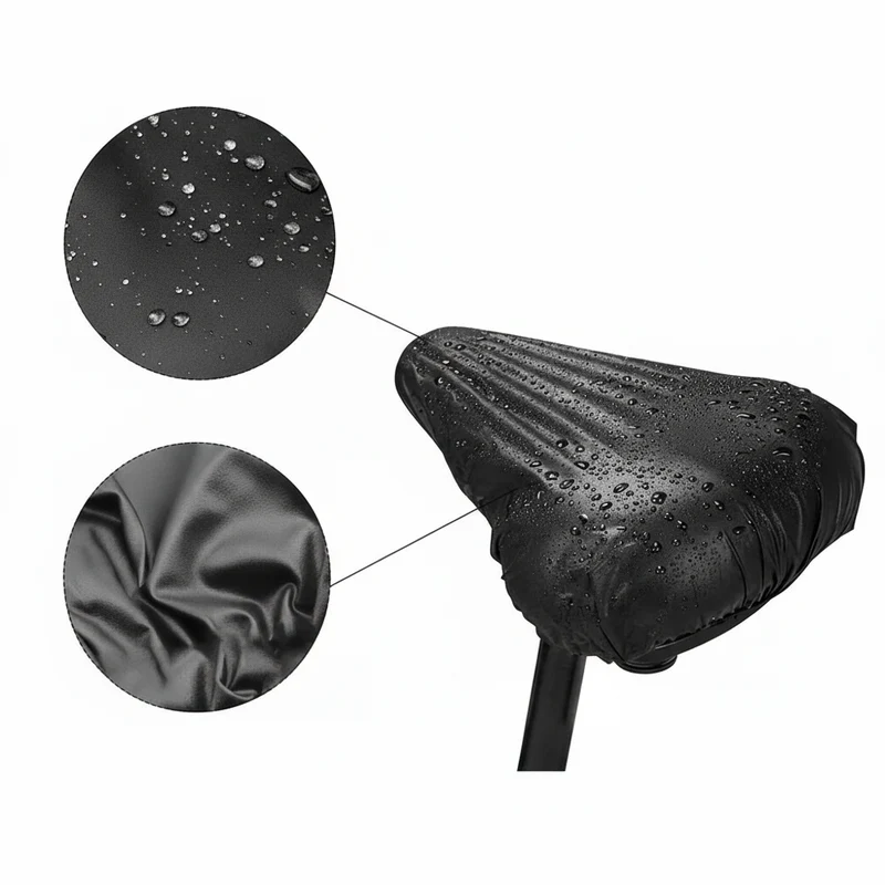 Euroselle Rainproof Bike Seat And Rear Pack Cover, Lightweight And Durable