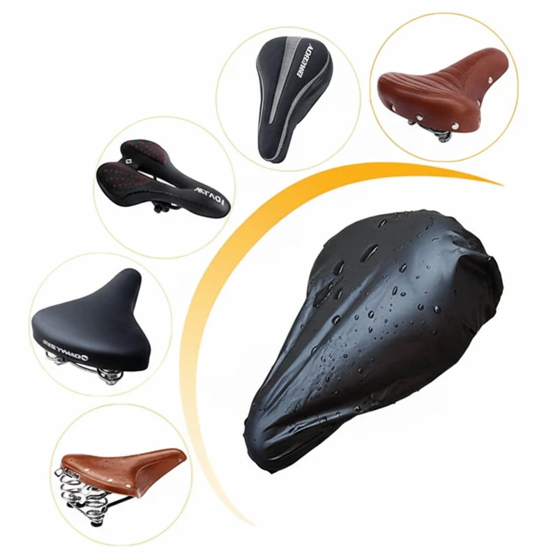 Euroselle Rainproof Bike Seat And Rear Pack Cover, Lightweight And Durable