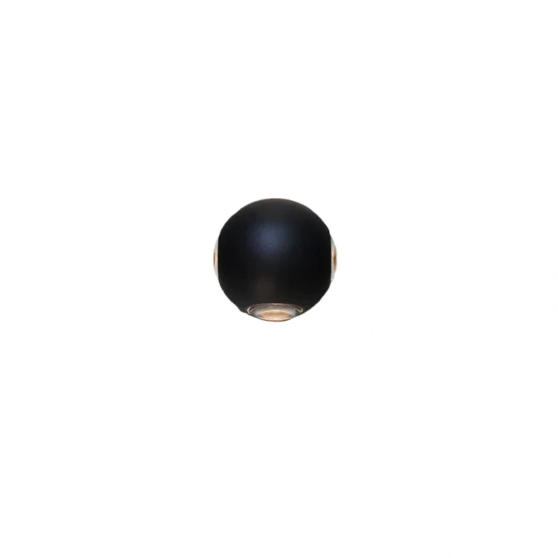 Euroselle Outdoor Wall Lamp LED Waterproof Black Metal Exterior Lighting Fixture For Porch And Patio