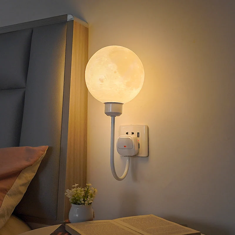 Euroselle Moon Design LED Wall Sconce Warm White Indoor Decorative Light