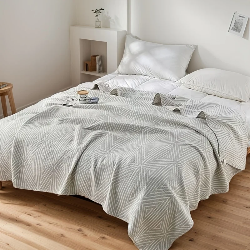 Euroselle Lightweight Floral Gauze Blanket For Sleep