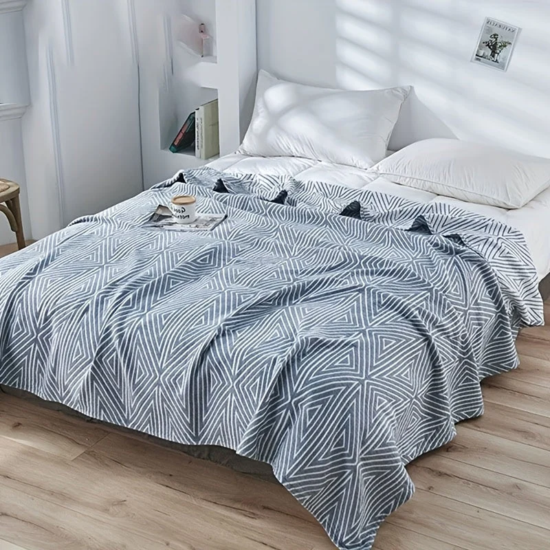 Euroselle Lightweight Floral Gauze Blanket For Sleep
