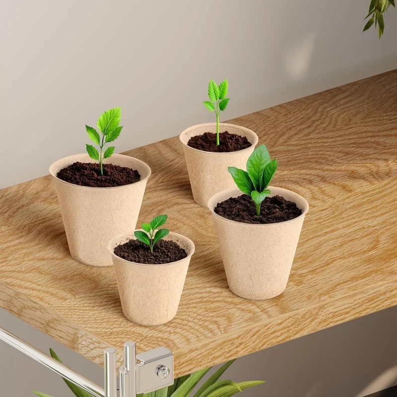 Euroselle Biodegradable Seed Starter Pots For Simple Transplanting