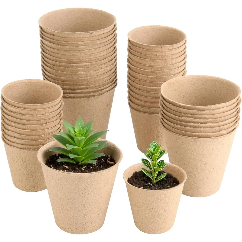 Euroselle Biodegradable Seed Starter Pots For Simple Transplanting