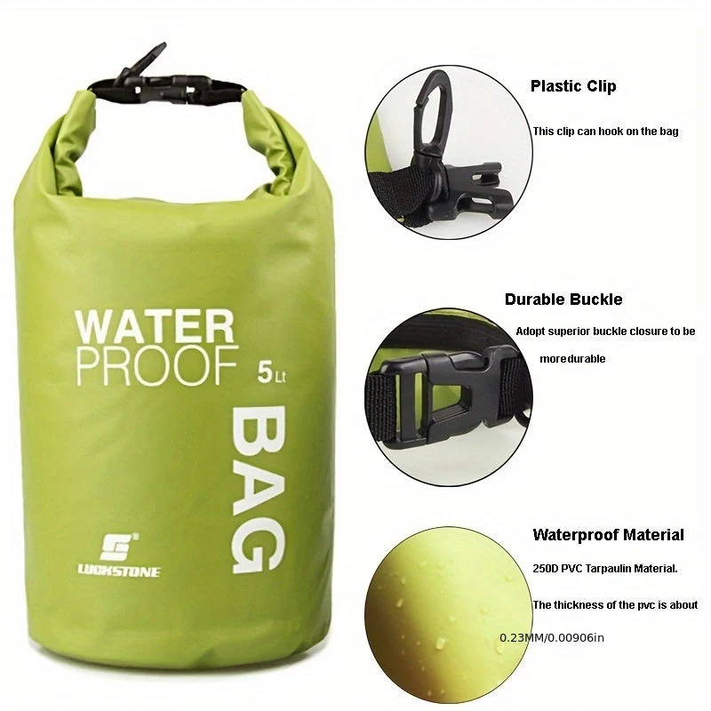 Euroselle Waterproof Outdoor Dry Bag for Camping and Water Sports