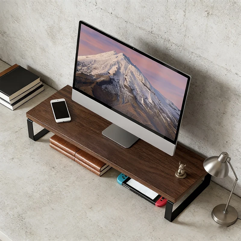 Euroselle Foldable Wooden Laptop And Tablet Stand For Ergonomic Desk