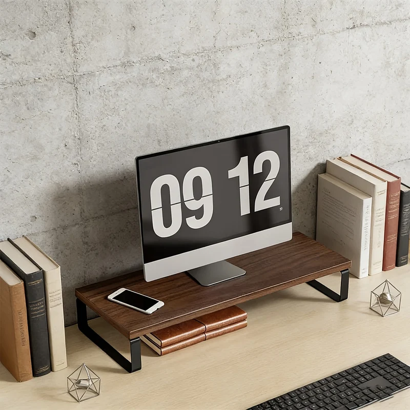 Euroselle Foldable Wooden Laptop And Tablet Stand For Ergonomic Desk