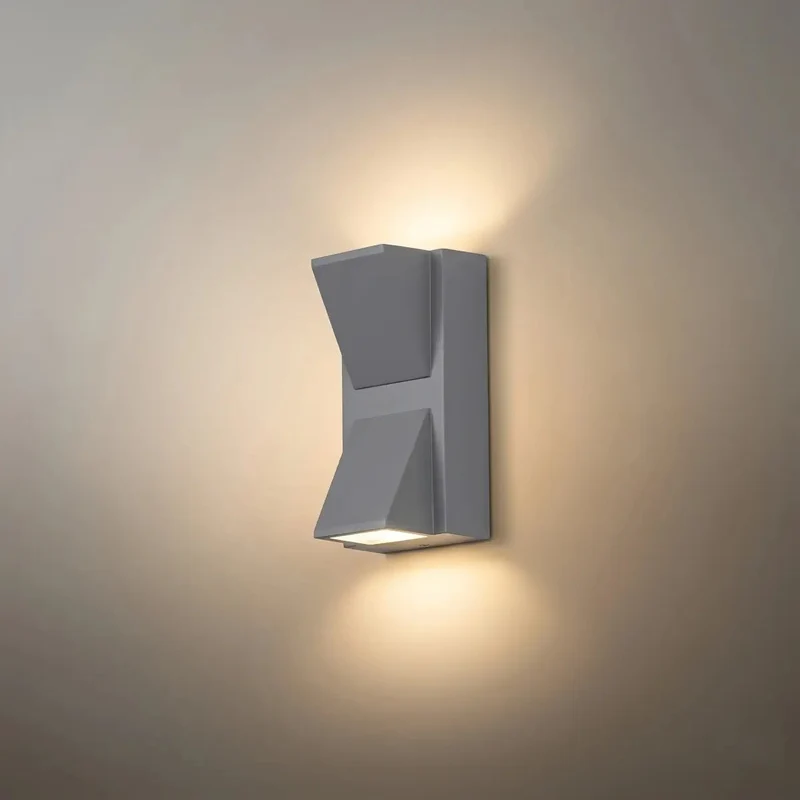 Euroselle Outdoor Wall Lamp, Metal Waterproof LED Garden Light, Hardwired