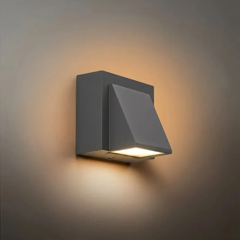Euroselle Outdoor Wall Lamp, Metal Waterproof LED Garden Light, Hardwired