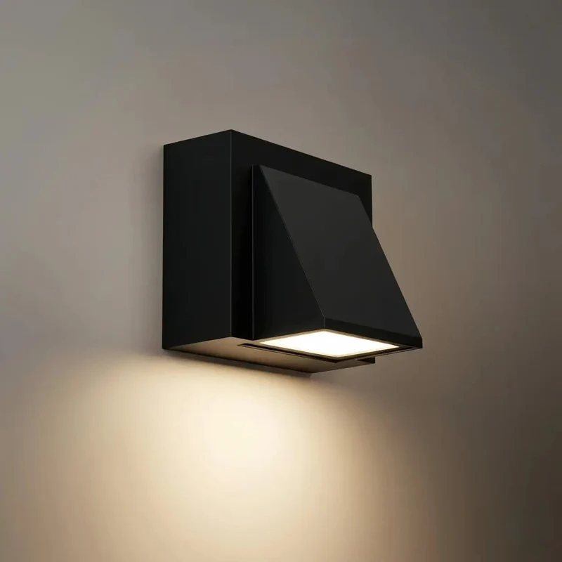 Euroselle Outdoor Wall Lamp, Metal Waterproof LED Garden Light, Hardwired