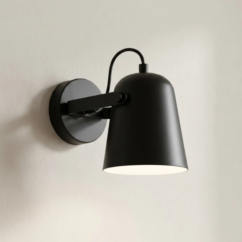 Nordic Bell Metal Wall Sconce With Adjustable Arm And E27 Base Euroselle