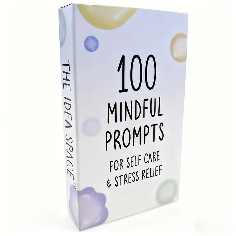 100 Mindful Prompt Cards for Self Care and Stress Relief Euroselle