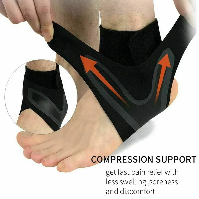 Euroselle Ankle Compression Sleeve Pain Relief And Stability