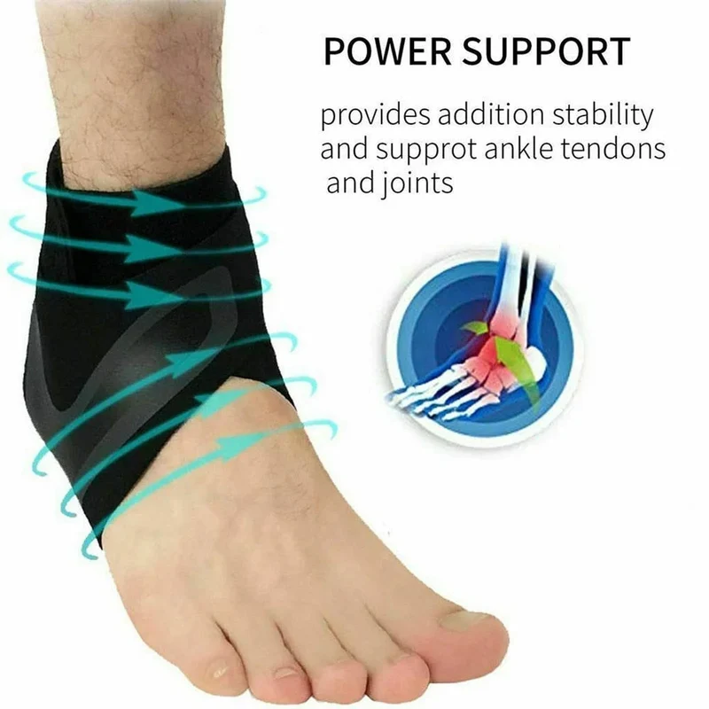 Euroselle Ankle Compression Sleeve Pain Relief And Stability