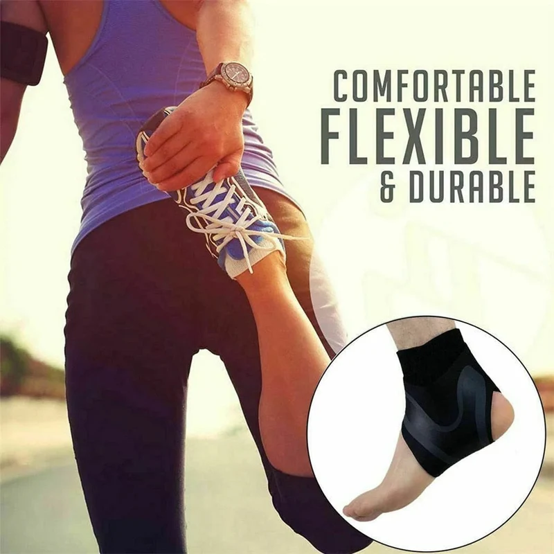 Euroselle Ankle Compression Sleeve Pain Relief And Stability