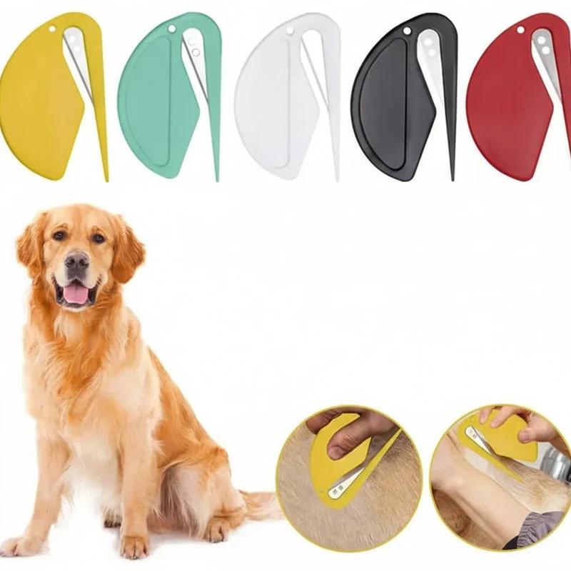 Euroselle Detangling Dog Brush With Safe Stainless Steel Blades