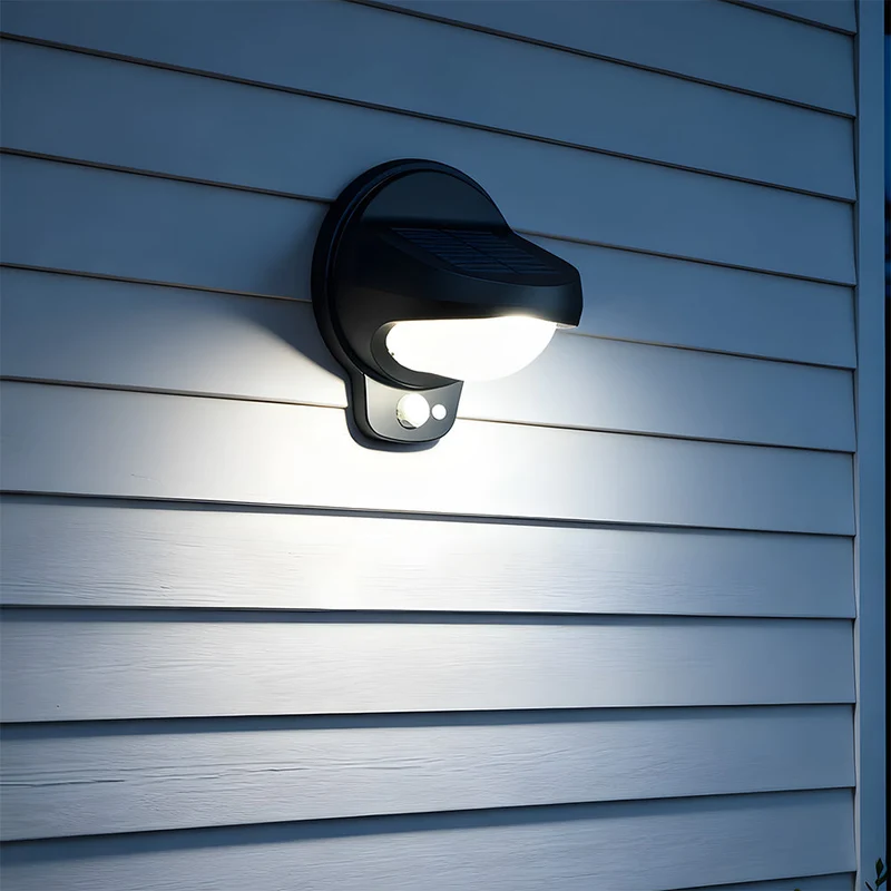 Euroselle Outdoor Solar Powered Wall Lamp With Motion Sensor IP65 Waterproof