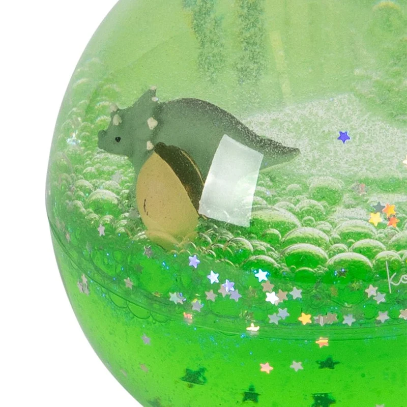 Glitzer-Wasserball in Lemon