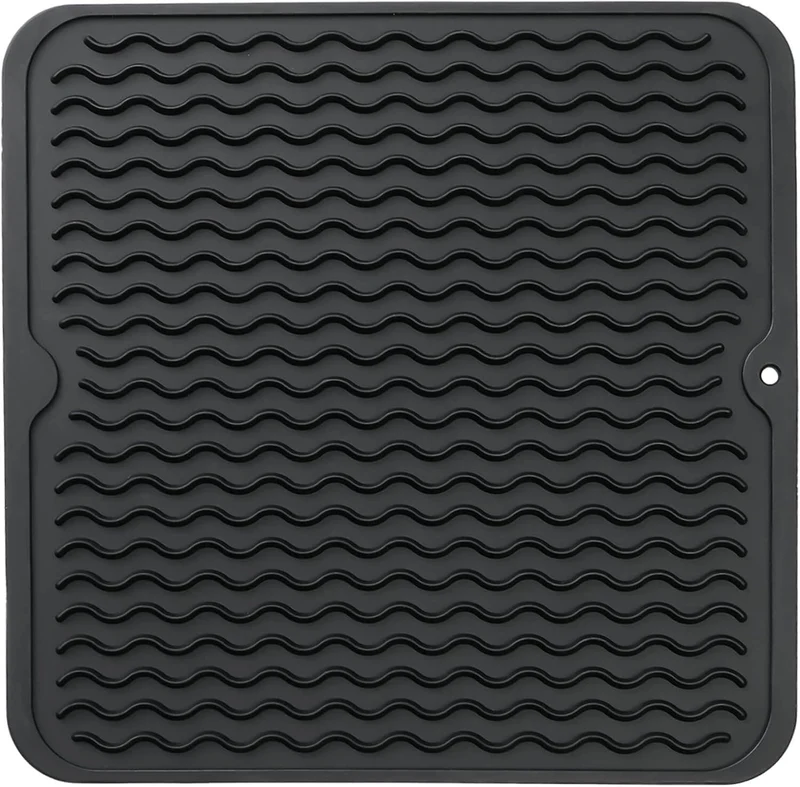 DrySafe Silicone Dish Mat By Euroselle For Heat And Water Protection On Counters