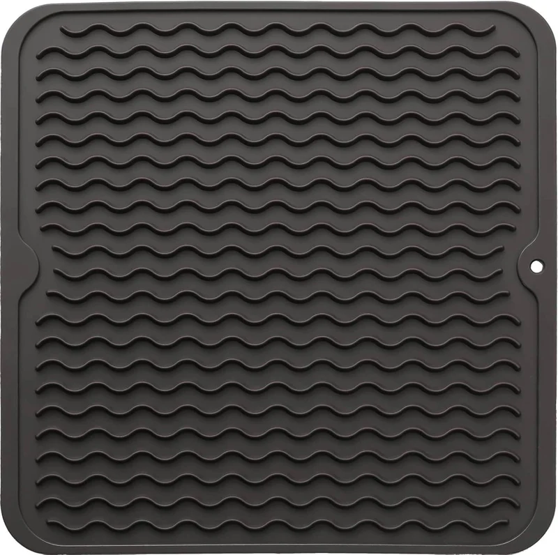 DrySafe Silicone Dish Mat By Euroselle For Heat And Water Protection On Counters