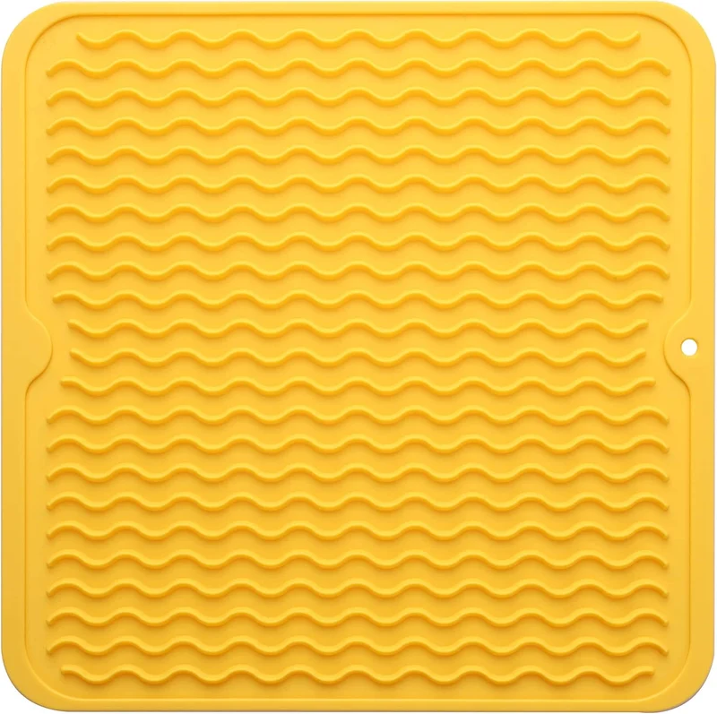 DrySafe Silicone Dish Mat By Euroselle For Heat And Water Protection On Counters